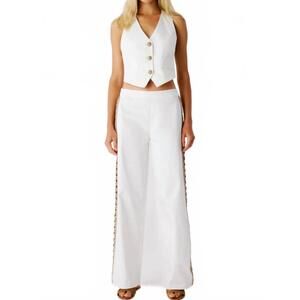 NEW MY BEACHY SIDE coconut wide leg pants in ivory